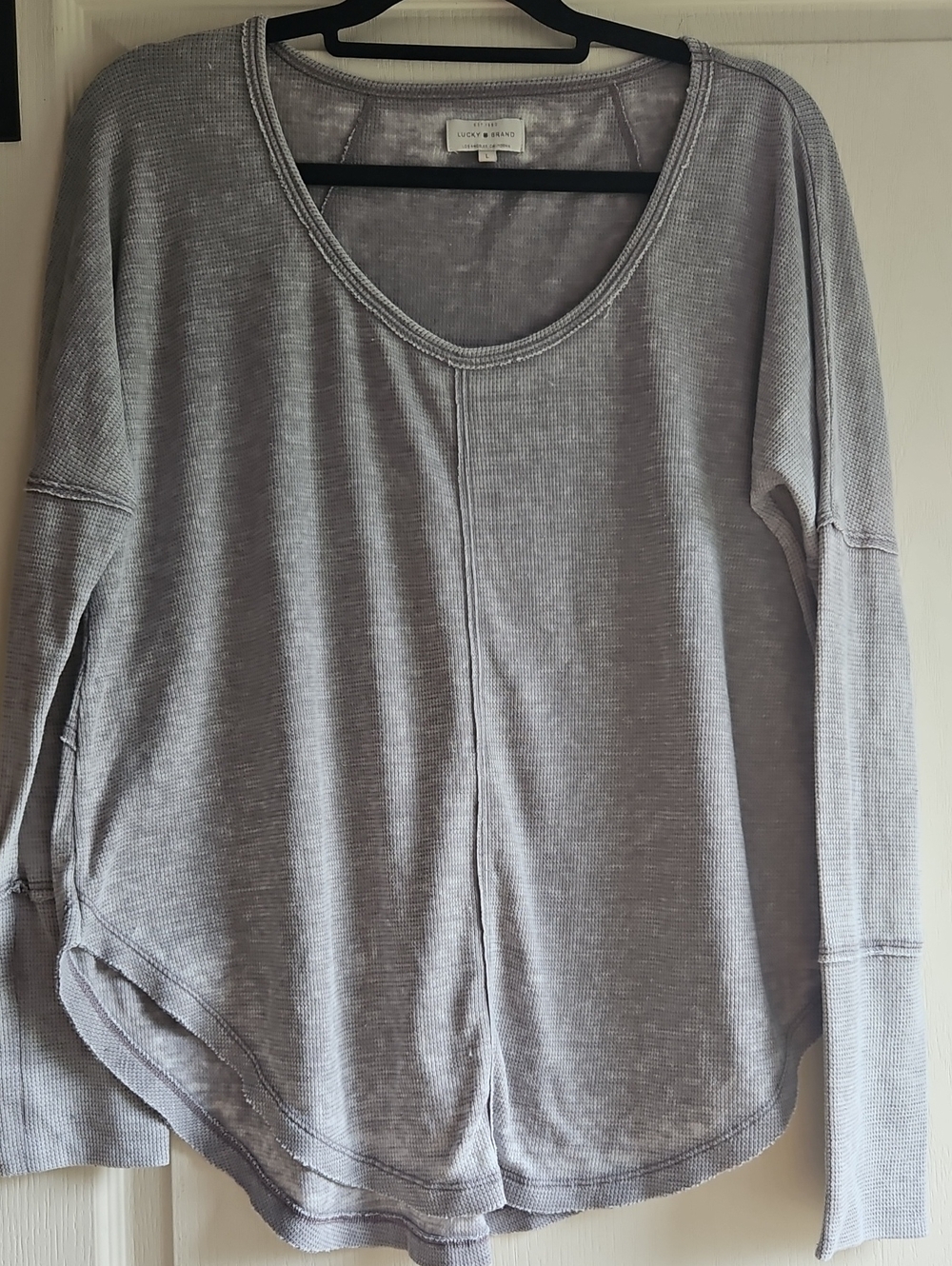 Lucky Brand Burnout Thermal Shirt
